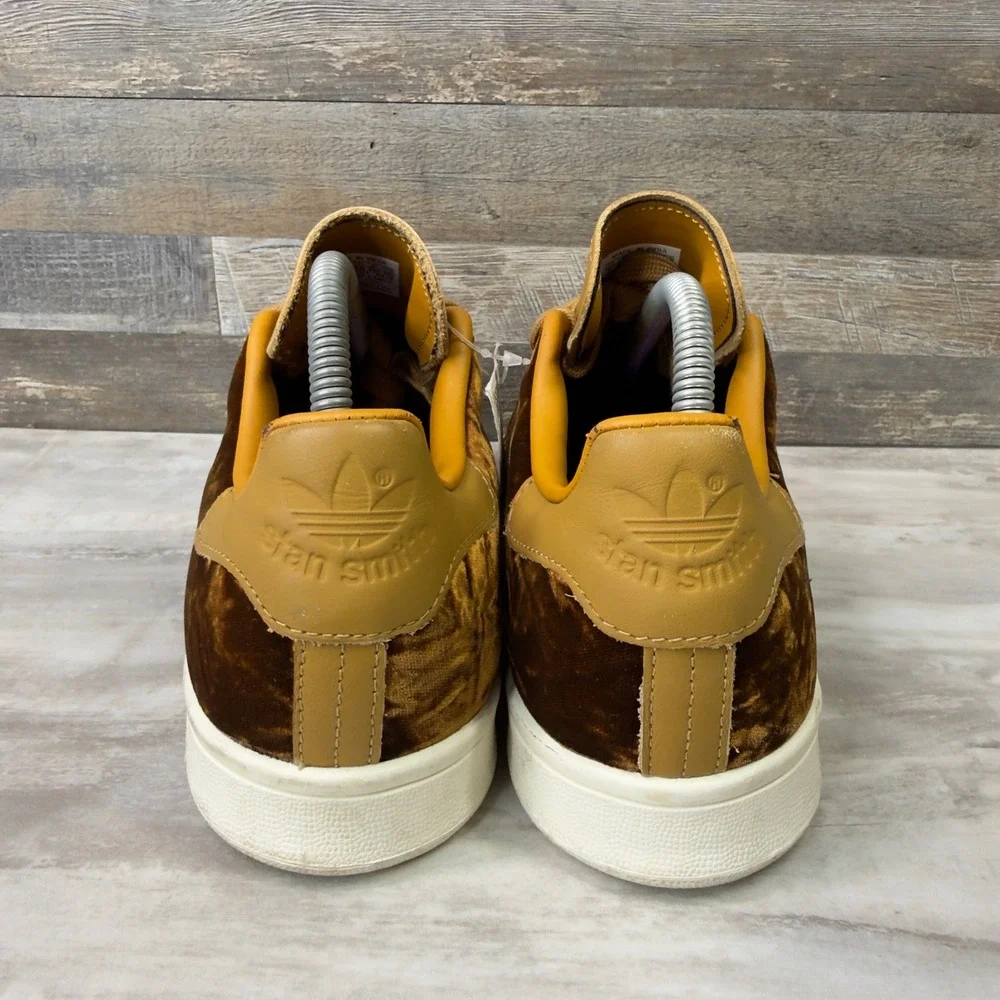Adidas Stan Smith Mens Size 7 Velvet Sneakers Mesa Brown EH0175